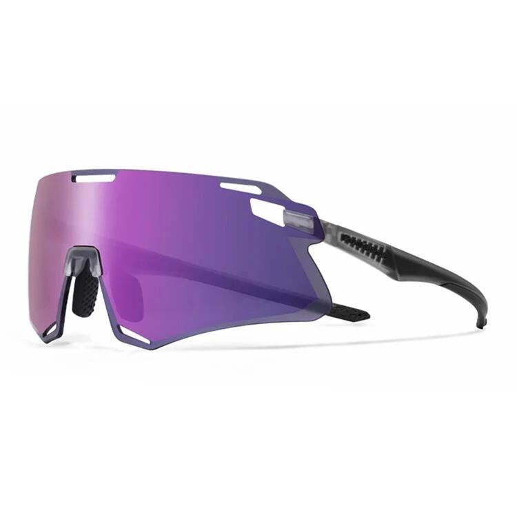Rockbros - Lunettes De Cyclisme Légères- Gris Transparent + Lentille Hd Violet - Lunettes De Soleil - Violet - No Size - Decathlon