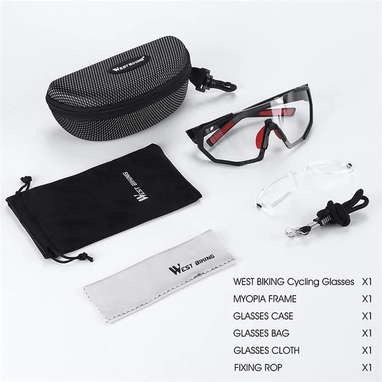 Ochelari de soare biciclete de oras fotocromatici anti-uv alb