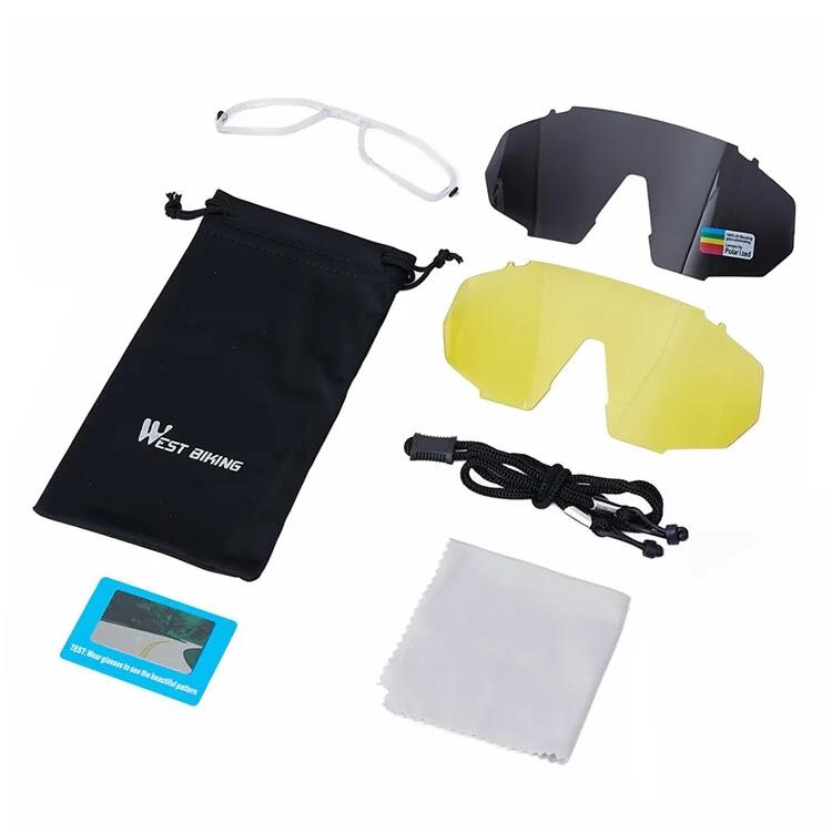 Lunettes de soleil de sport polarisées UV400 avec verres HD