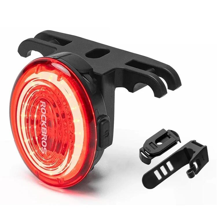 Lanterna traseira inteligente para bicicleta com sensor de frenagem