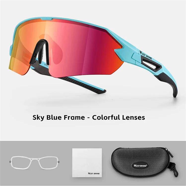 Lunettes de soleil de sport colorées pour cyclisme 7/7