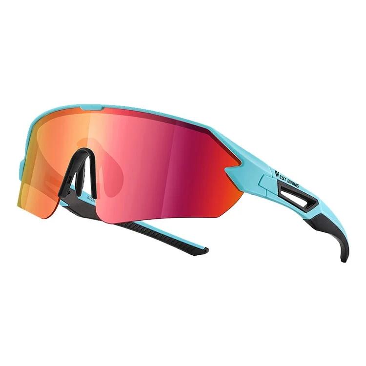 WEST BIKING Occhiali da sole sportivi colorati per ciclismo