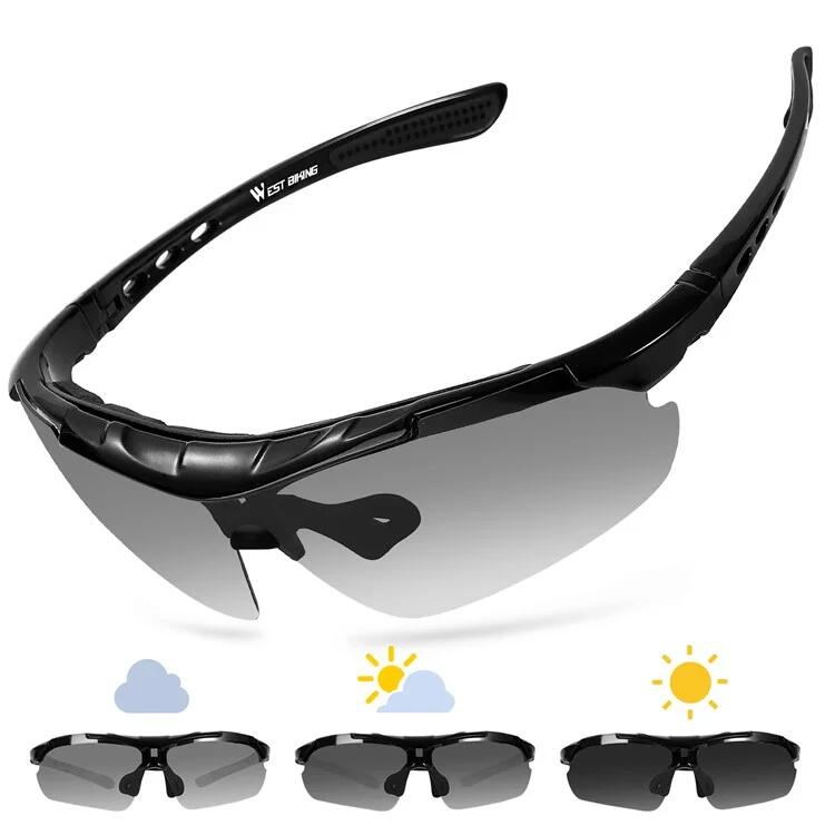 West Biking - Lunettes De  Vélo Anti-uv Avec Verres Teintés - Lunettes De Soleil - No Size - Decathlon