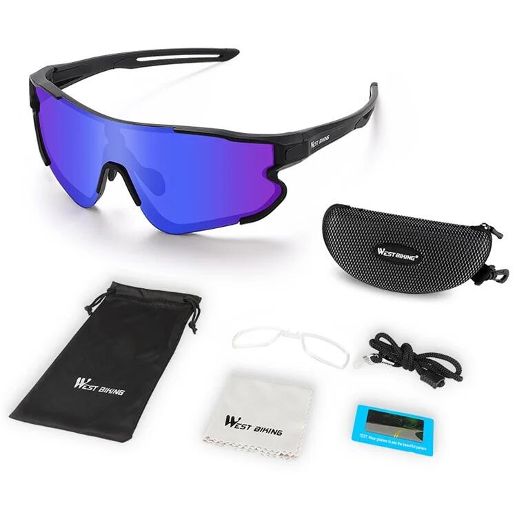 WEST BIKING Occhiali da sole sportivi polarizzati con protezione UV400