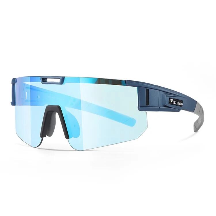 West Biking - Lunettes De Soleil De Sport Photochromiques Uv400 - Lunettes De Soleil - Bleu - No Size - Decathlon
