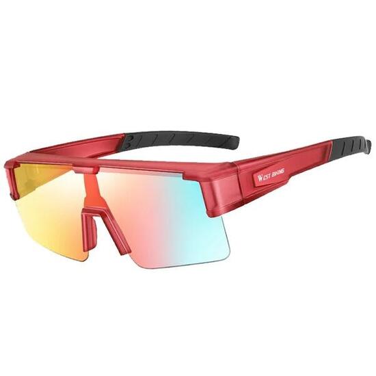 Occhiali da sole sportivi polarizzati con montatura in policarbonato