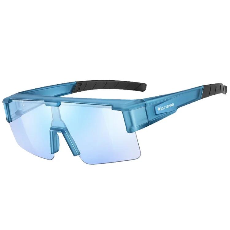 West Biking - Lunettes De Soleil De Sport Polarisées Avec Monture En Polycarbonate - Lunettes De Soleil - Bleu - No Size - Decathlon
