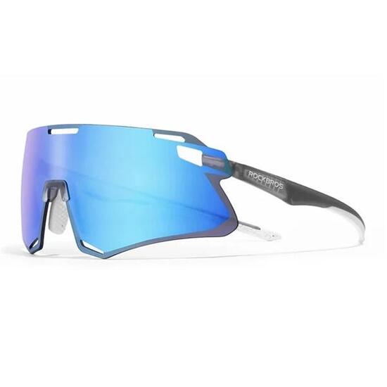 Occhiali da ciclismo leggeri - Lente HD grigio trasparente + blu ghiaccio