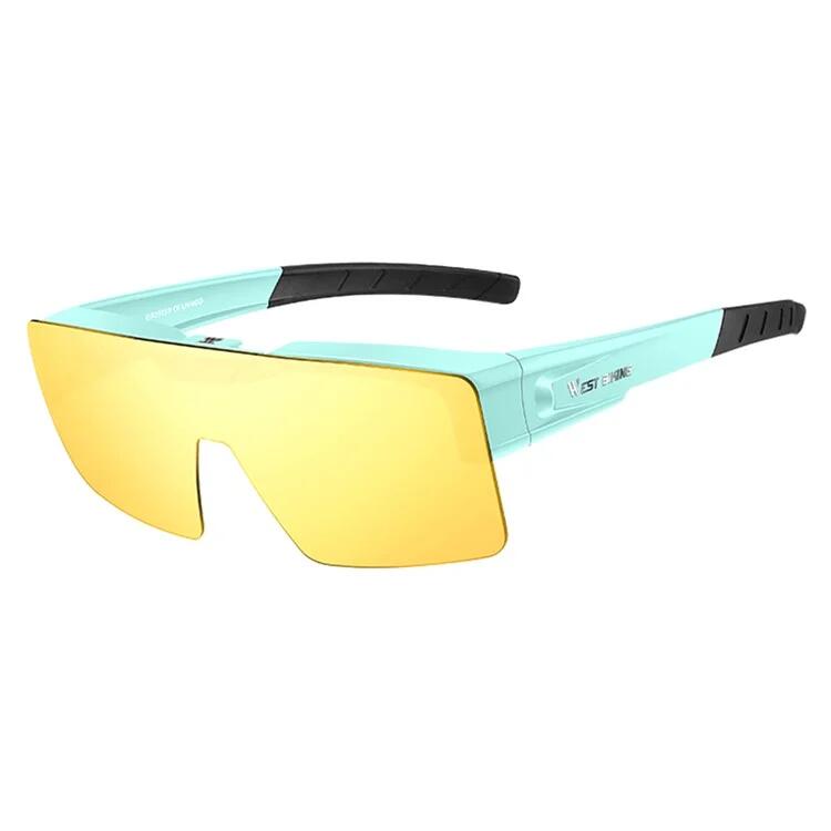 WEST BIKING Óculos de noite com lentes intercambiáveis para ciclismo