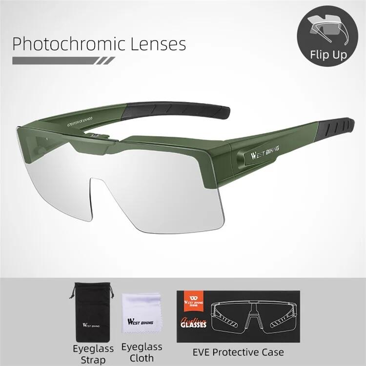 Lunettes de vélo photochromiques transparentes 2/7