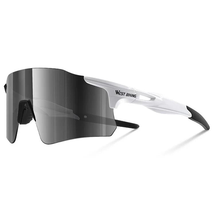 West Biking - Lunettes De Vélo Polarisées Légères En Polycarbonate - Lunettes De Soleil - Blanc - No Size - Decathlon