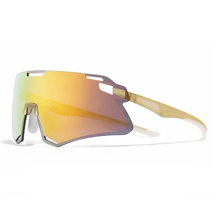 Rockbros - Lunettes De Cyclisme Légères Protection Extérieure - Fauve Transparent - Lunettes De Soleil - Jaune - No Size - Decathlon