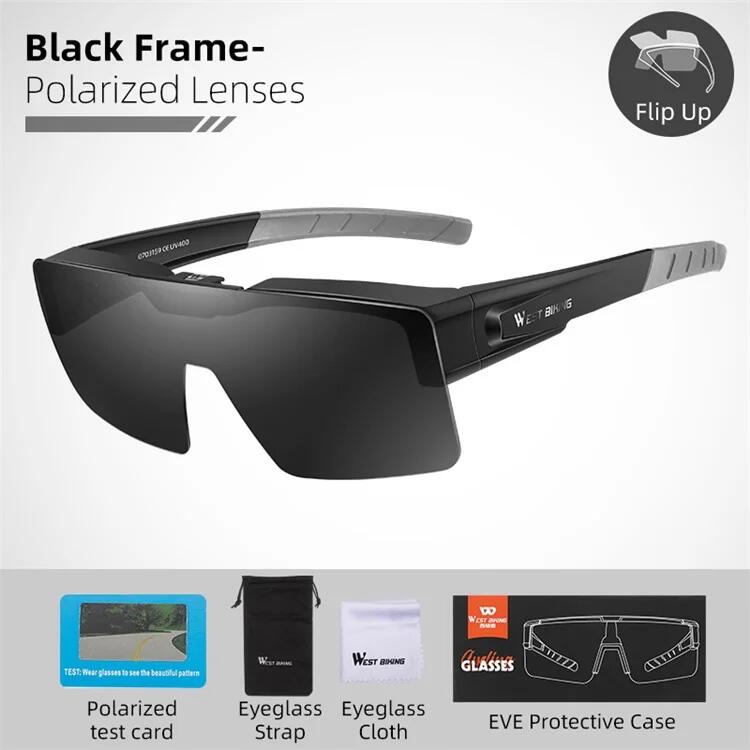 Lunettes de soleil de sport polarisées légères pour vélo 2/7