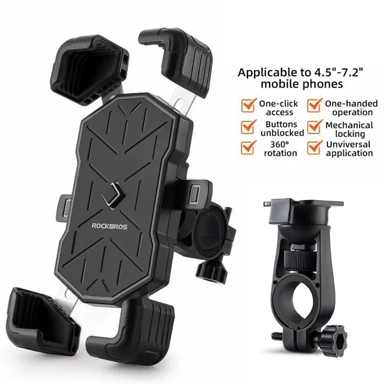 Rockbros Supporto per telefono per bicicletta (4,5 a 7,2 ) 2/6
