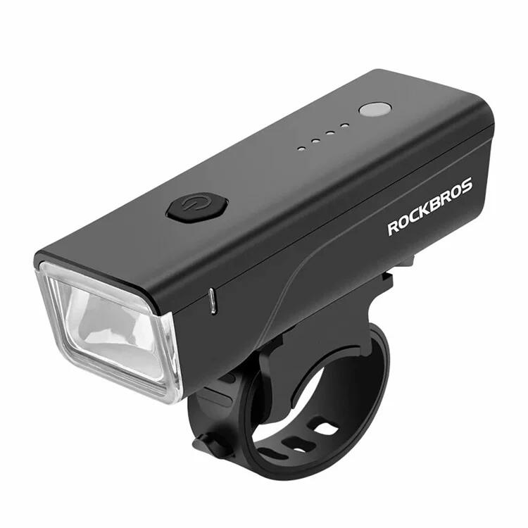 Rockbros rip01 lanterna frontal potente para bicicleta