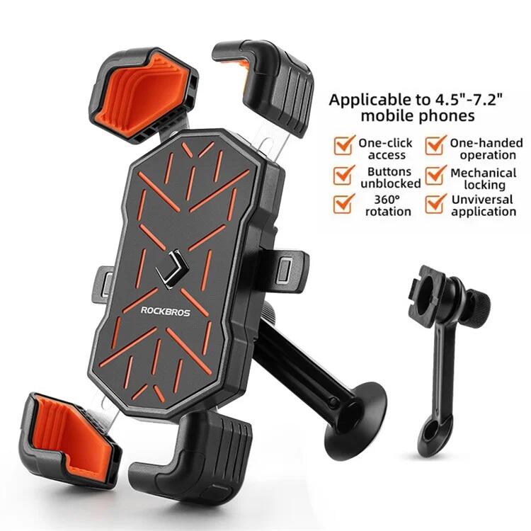 Rockbros Supporto per telefono per bicicletta (4,5 a 7,2 ) 2/7