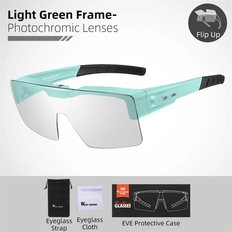 Gafas de sol con lentes claras y protección contra el viento 2/7