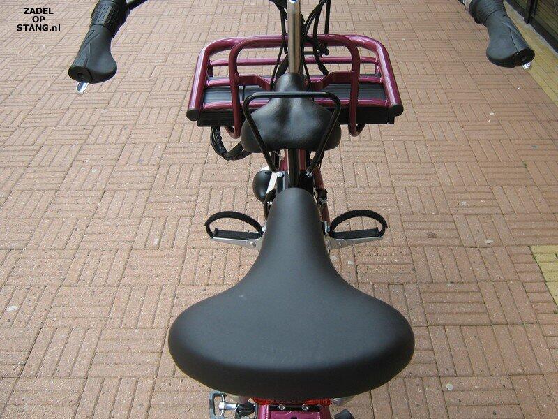 Zadel kinderzitje op buis damesfiets 5/6