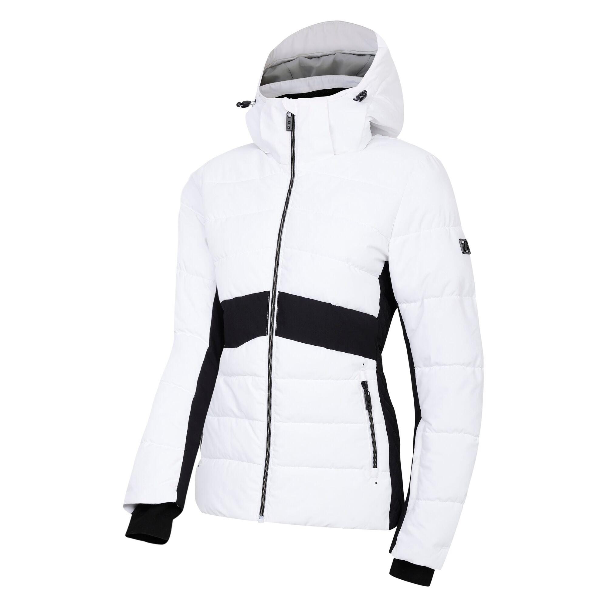 Blouson De Ski GLACIAL Femme (Blanc / Noir) 3/5