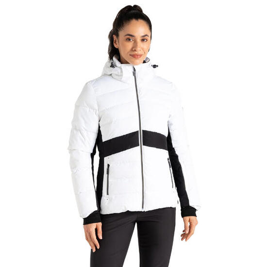 Glacial" Skijacke für Damen Weiß/Schwarz