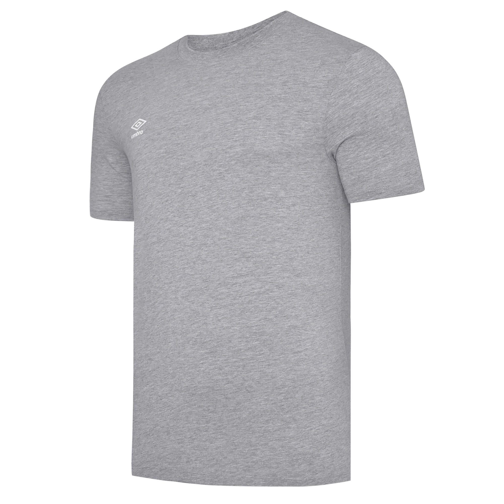 UMBRO Childrens/Kids Club Leisure Marl Crew Neck TShirt (Light Grey)