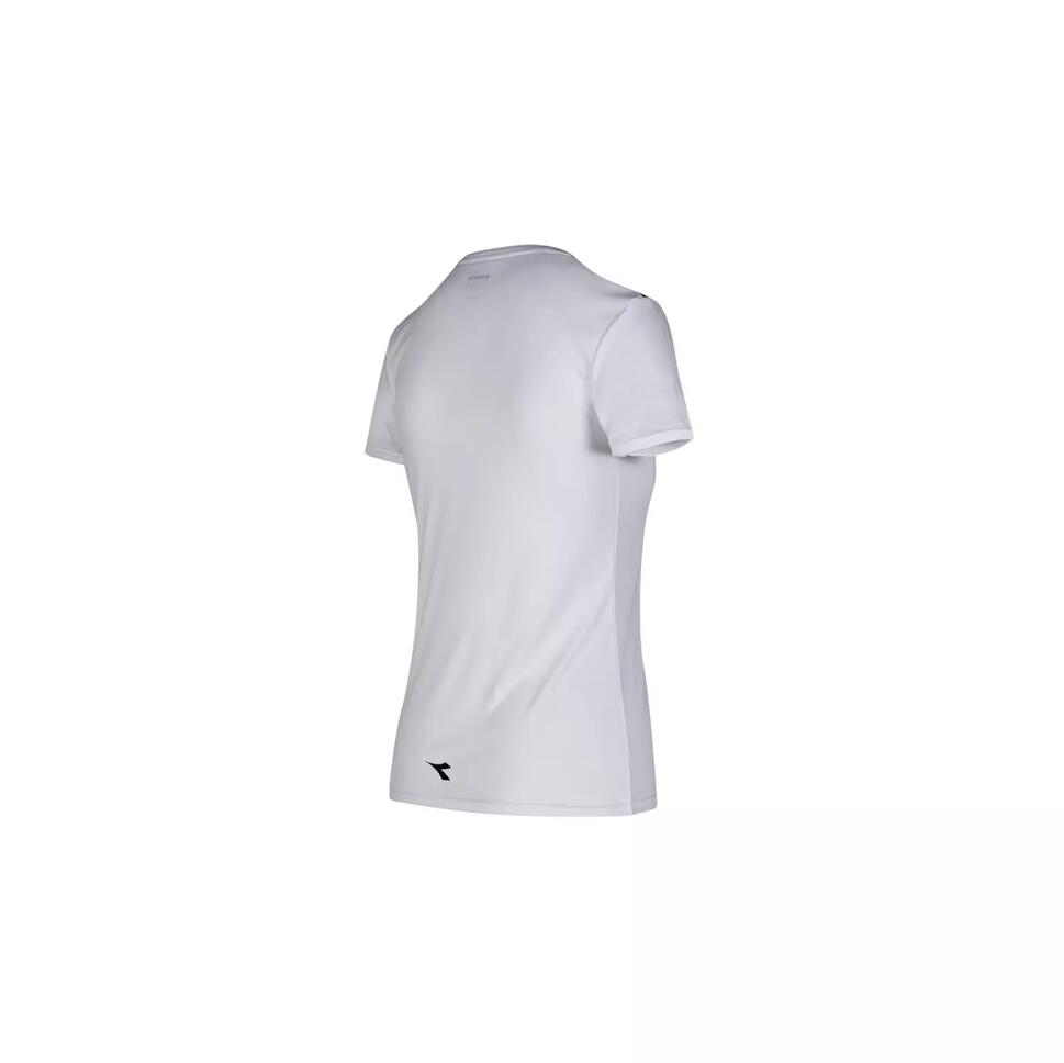 Koszulka do tenisa z krótkim rekawem damska Diadora L. SS T-SHIRT optical white