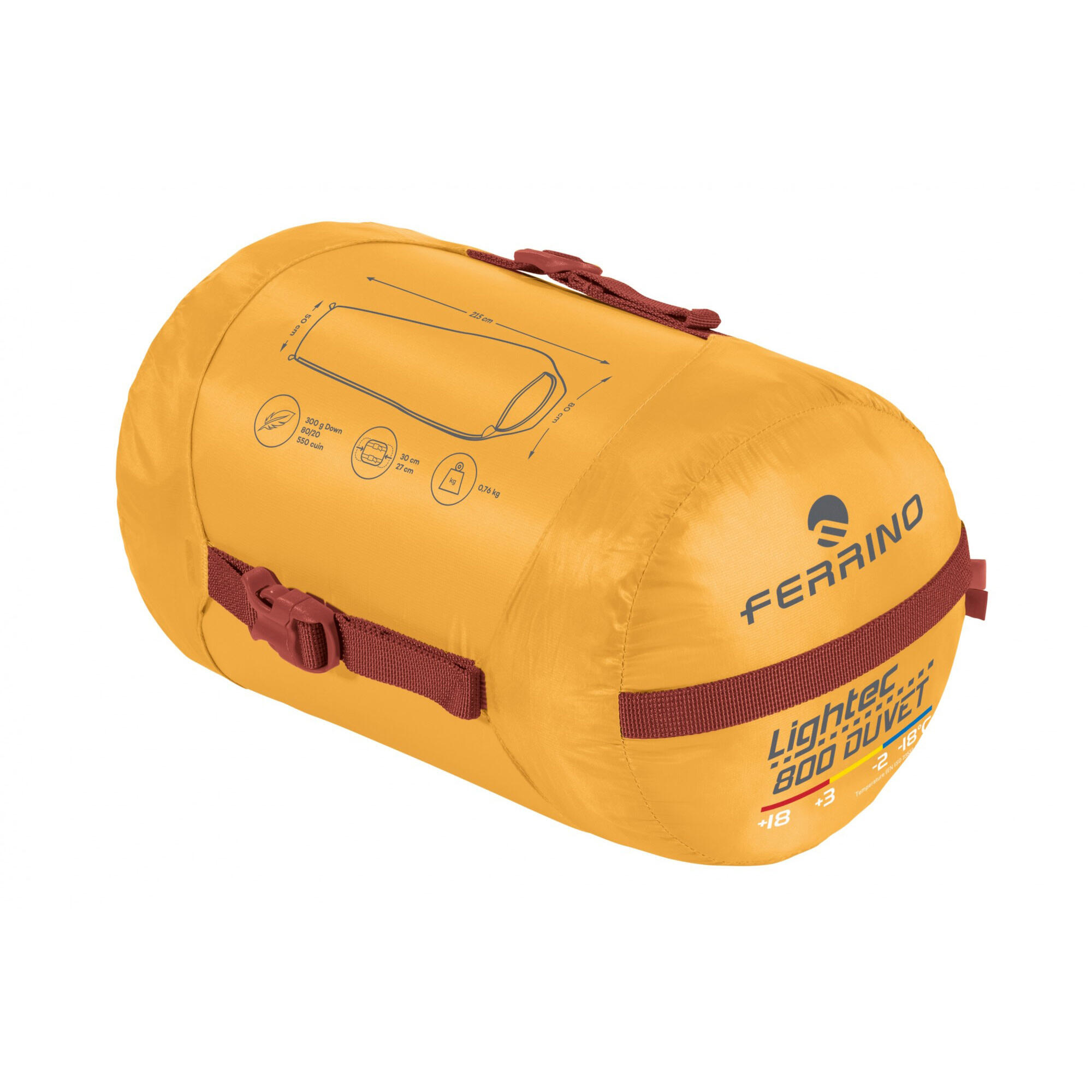 Sac de Couchage Duvet Ferrino  Lightec 800 Jaune 3/3