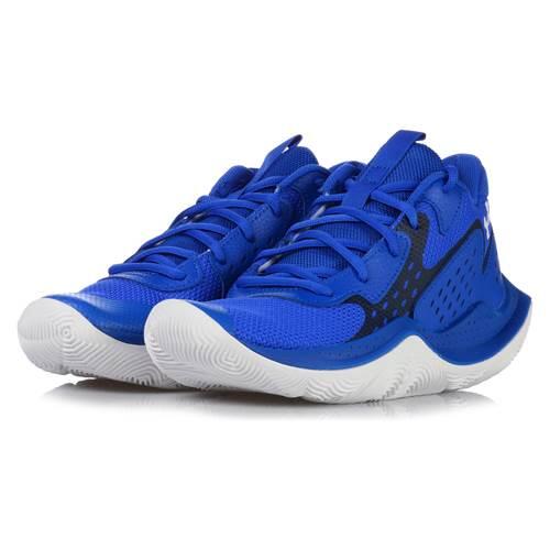 Chaussures de basketball Under Armour GS JET '23 bleu enfants 4/5