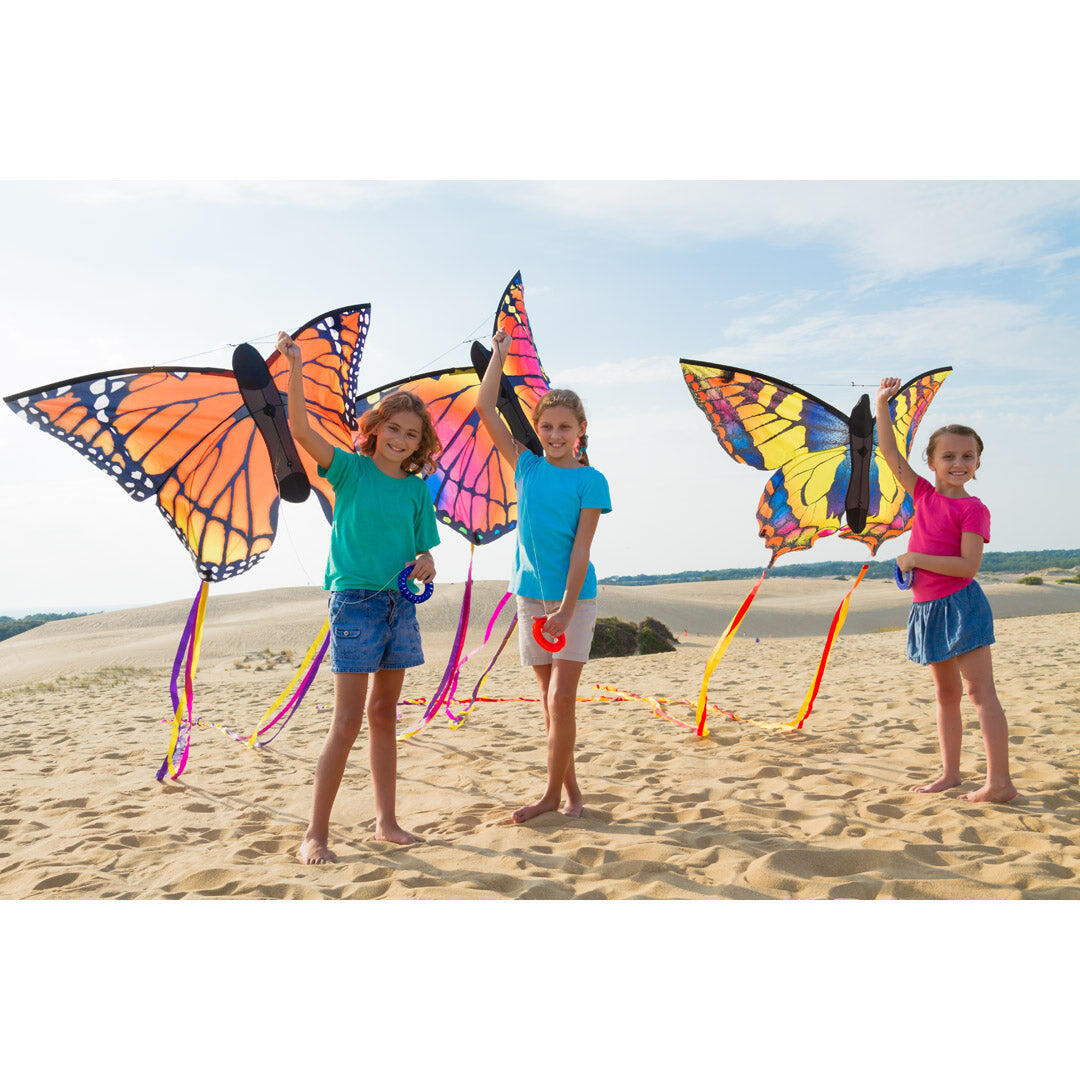 Papagaio para crianças HQ Butterfly Kite L Swallowtail 106542 Amarelo 130 x 80 c 6/6