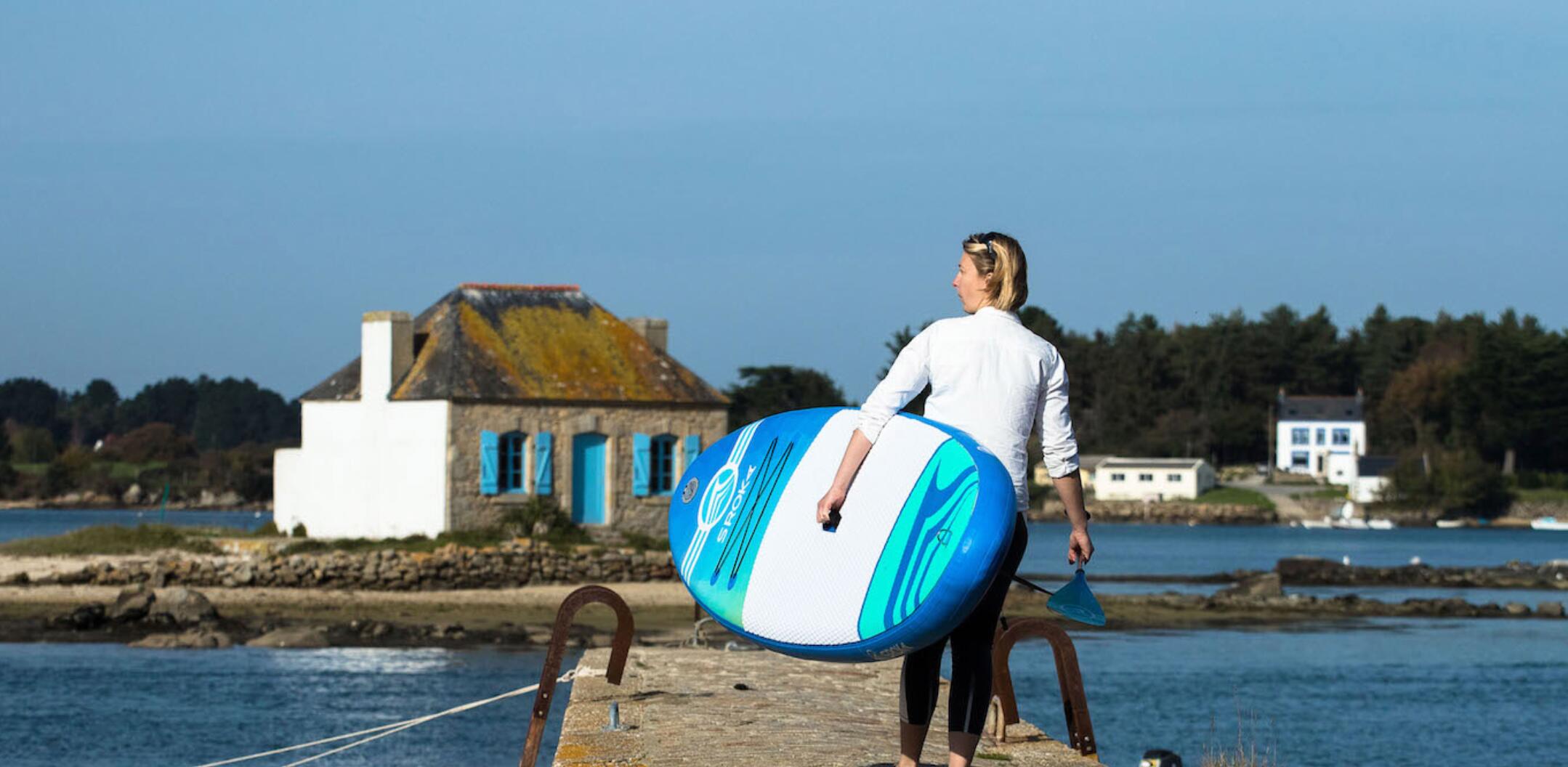 Prancha de SUP Malibu 10.6 pés Azul SU18-Mal-106-Bl Azul 320 x 82 x 15 cm 3/6