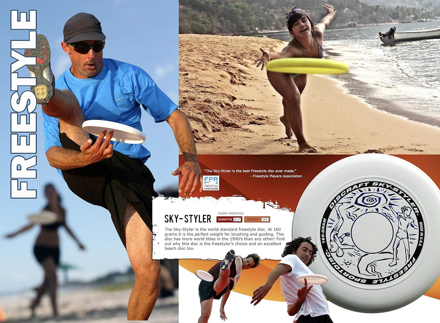 Frisbee Discraft Sky Styler Light Blue 160 gr DCSSLB Blauw 27,5 cm 3/4