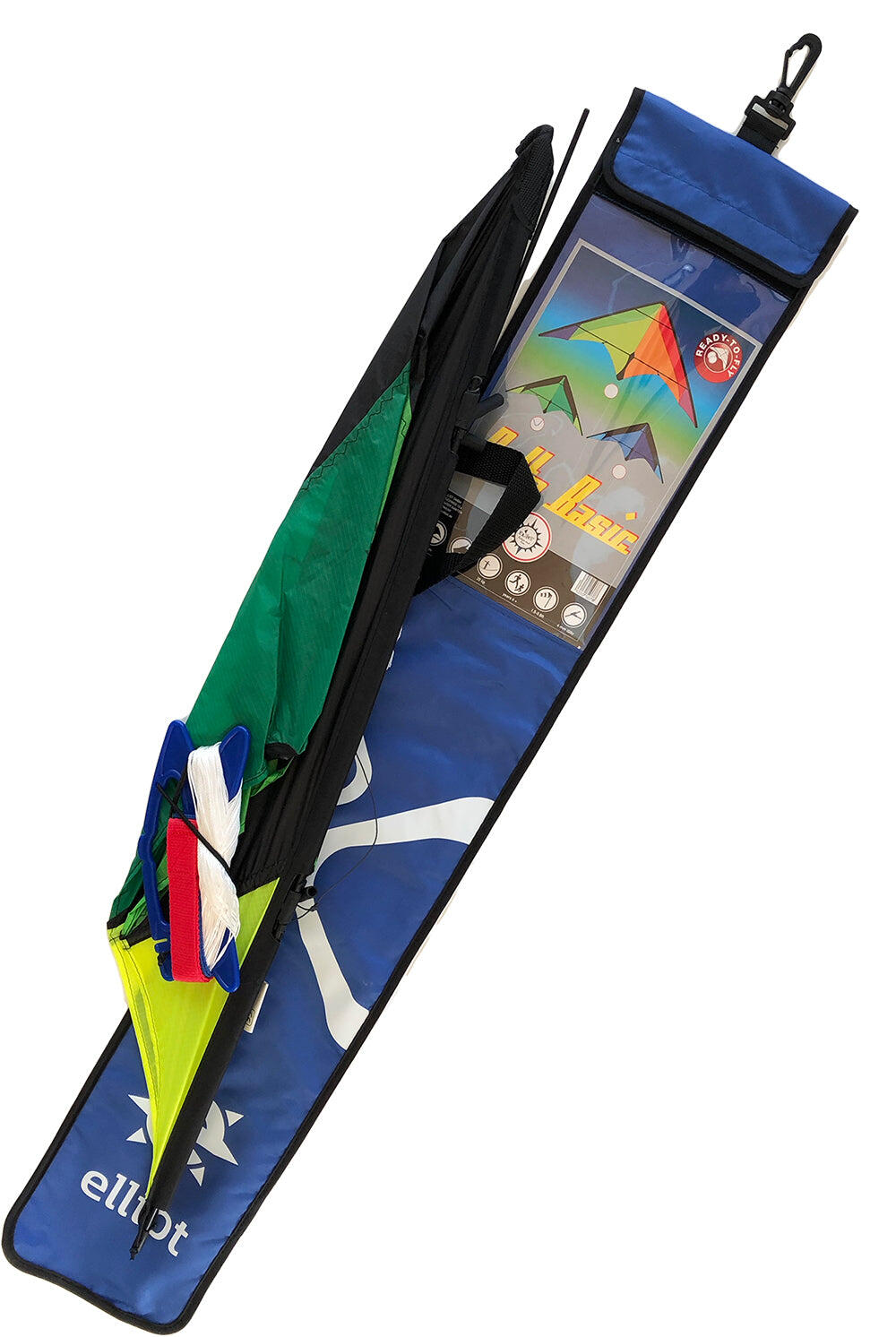 Papagaio de papel Elliot Delta Basic Azul-Preto 1013507 Azul 117 x 59 cm 2/3