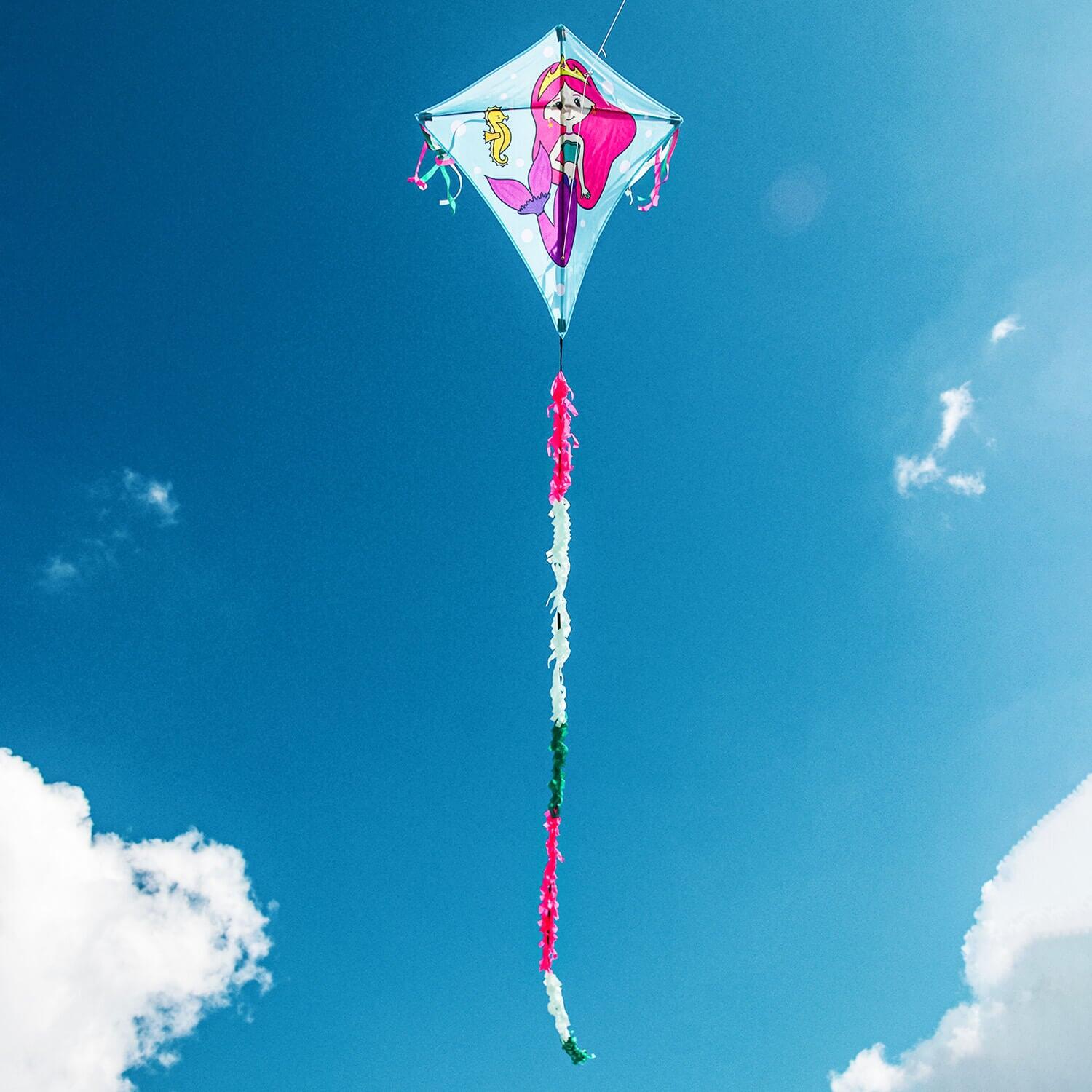 Cometa infantil Wolkensturmer Eddy Sirena 1170 Azul 75 x 75 cm 3/7