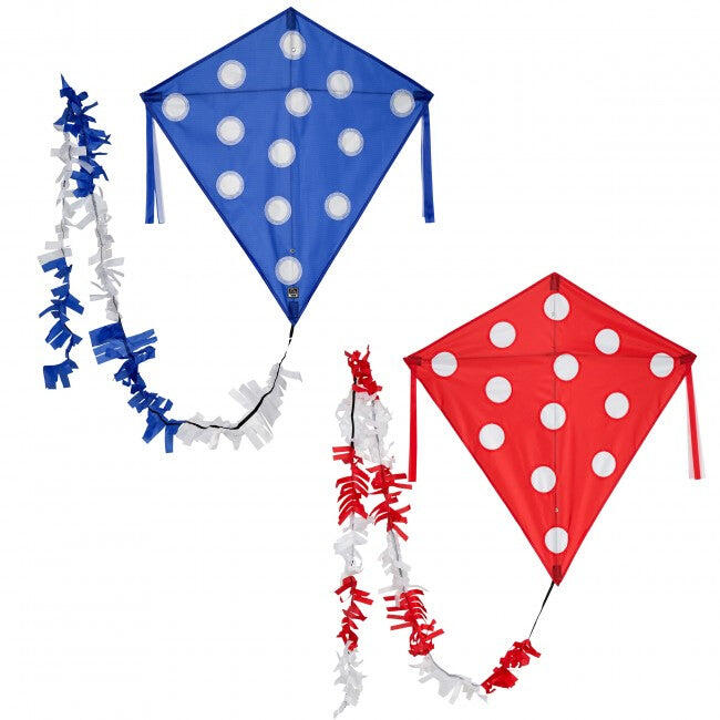 Kindervlieger Wolkensturmer Eddy Dots Red 1147 Rood 75 x 75 cm 4/5