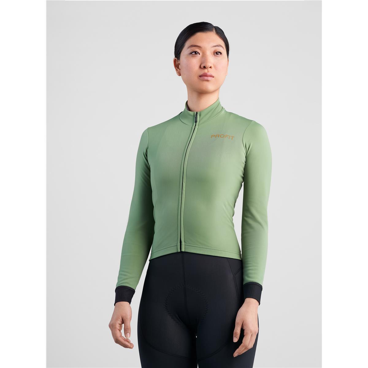 Maillot de ciclismo manga larga mujer Profit Cold & Rain Spiuk verde 2/6