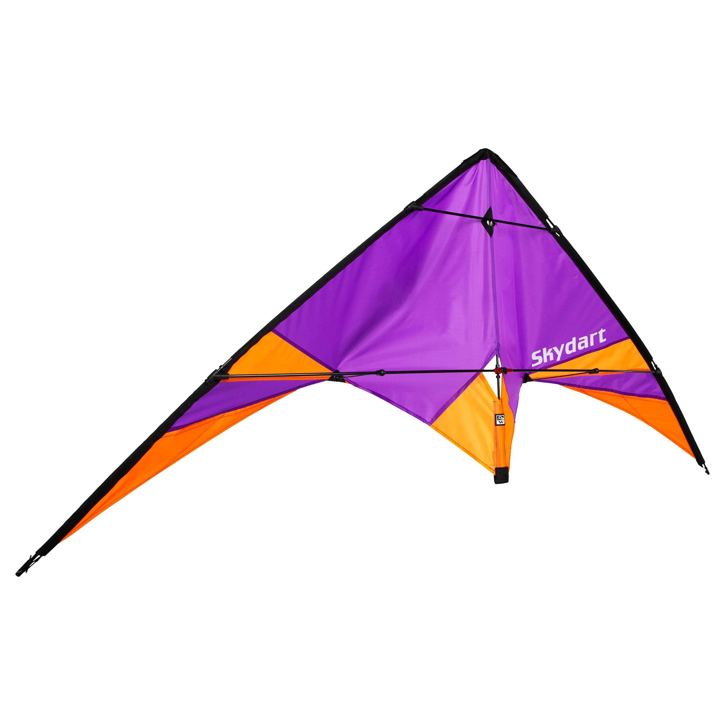 Lenkdrachen Skydart (lila) - flugfertig inkl. Schnüre und Lenkschlaufen 7/7