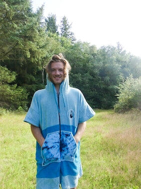 Poncho Wave Hawaii com Fecho, Algodão Flyh, Tamanho M, WH4042, 95 x 75 cm 7/7