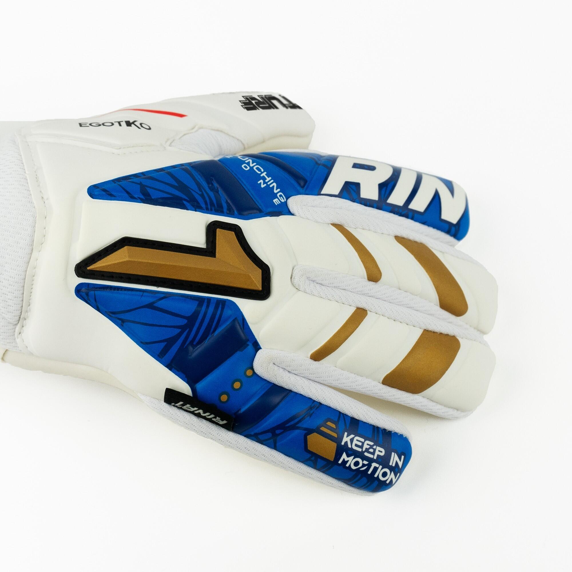Gants De Gardien De But Adulte Rinat Egotiko  Spine Turf  Blanc/navy Bleu 2/6