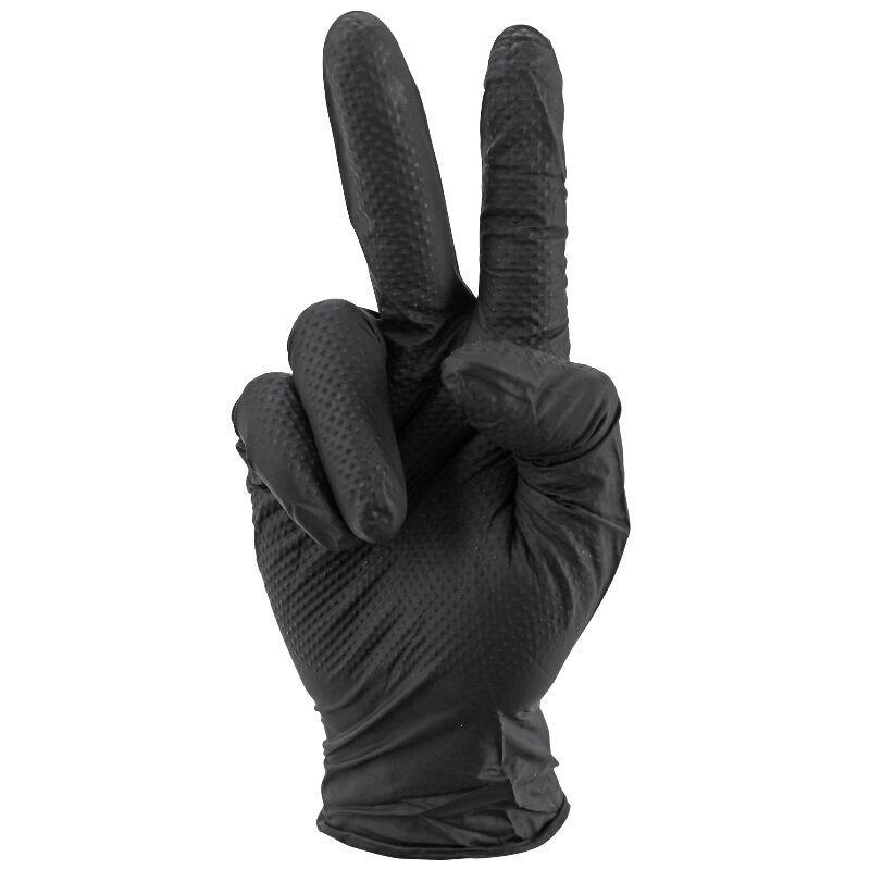 SELECTION P2R Nitrilhandschuhe mit Diamantstruktur, fischschuppenartig, chemikalienbeständig,