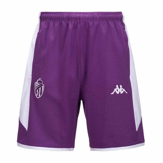 Pantaloncini sportivi da uomo in poliestere riciclato viola da calcio
