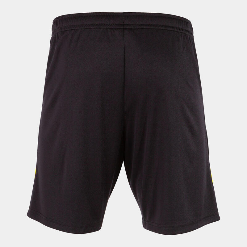 Joma Championship VII Pantaloni scurți 2XL - Negru/Galben, Respirabil și Sportiv