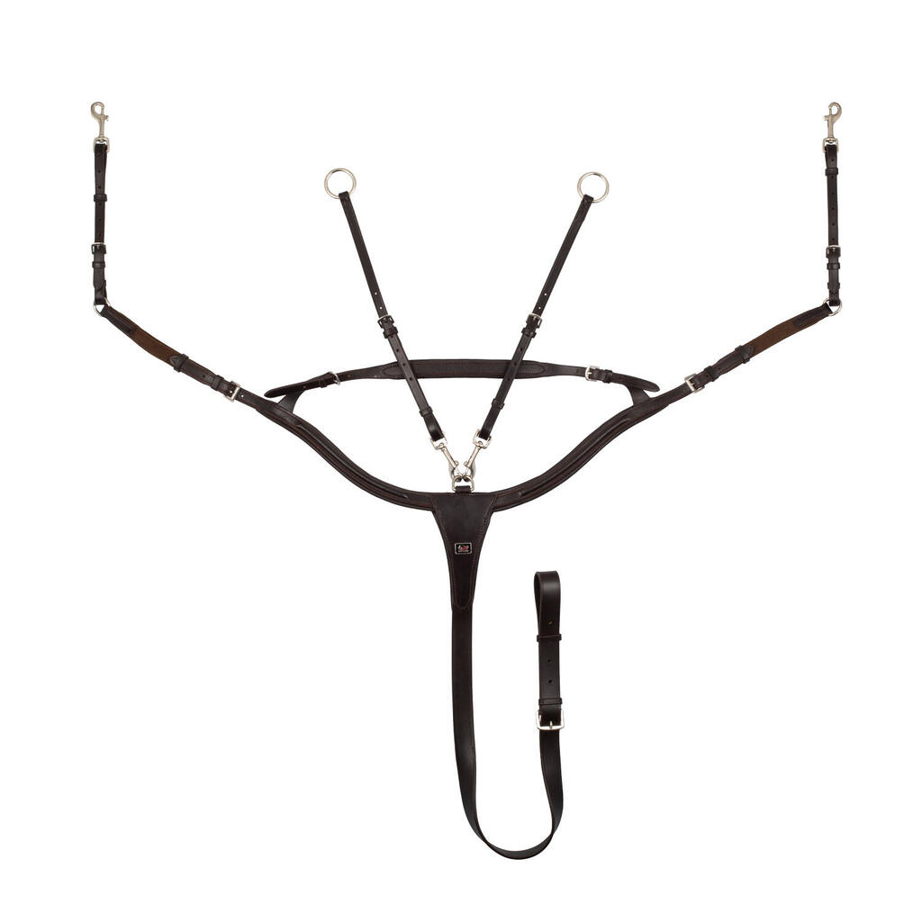 Anatomical padded breastplate with bridge