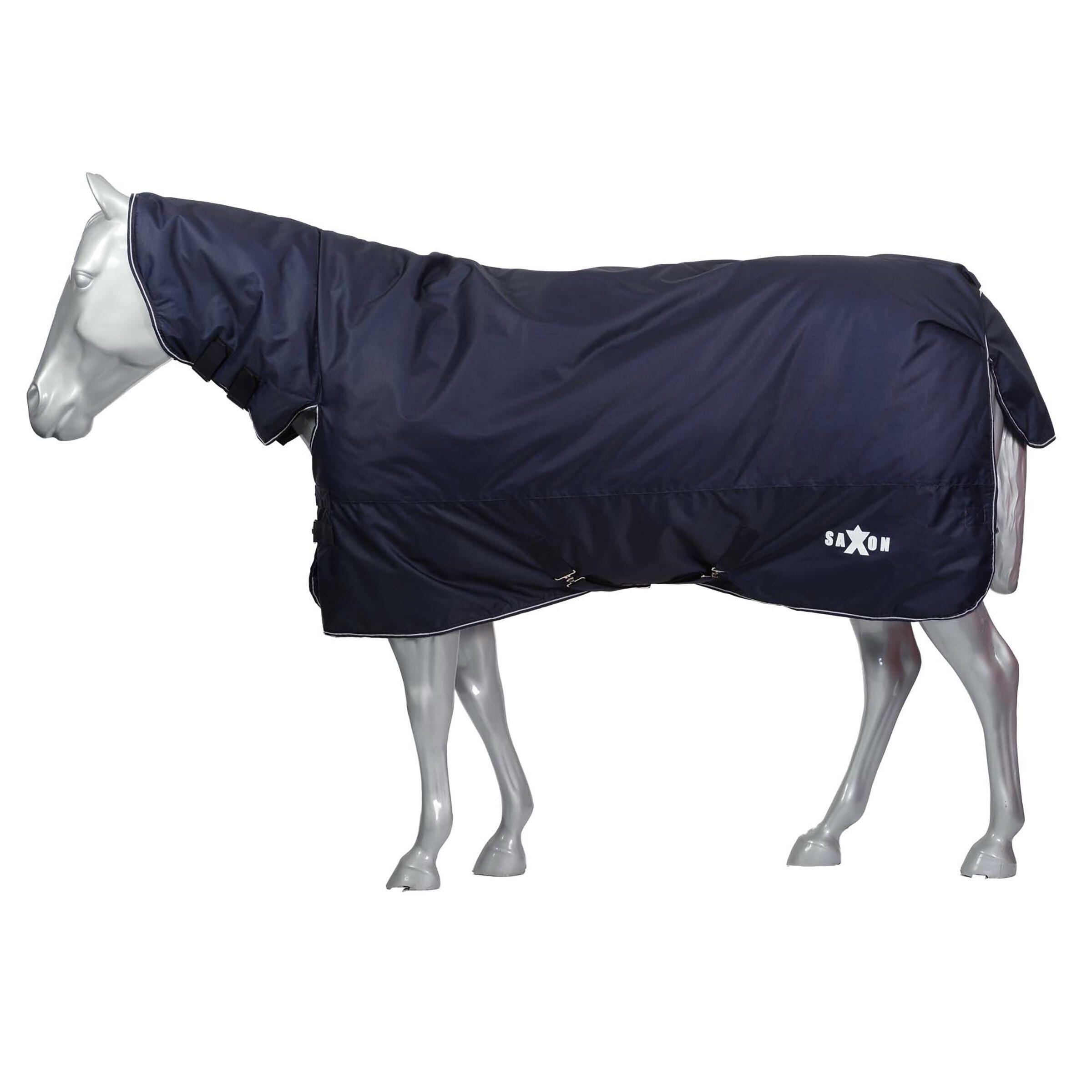 Weatherbeeta - Couverture D'Extérieur Pour Cheval Avec Couvre-cou Détachable Weatherbeeta Saxon - Couverture Cheval - Blanc|bleu - 85 - Decathlon
