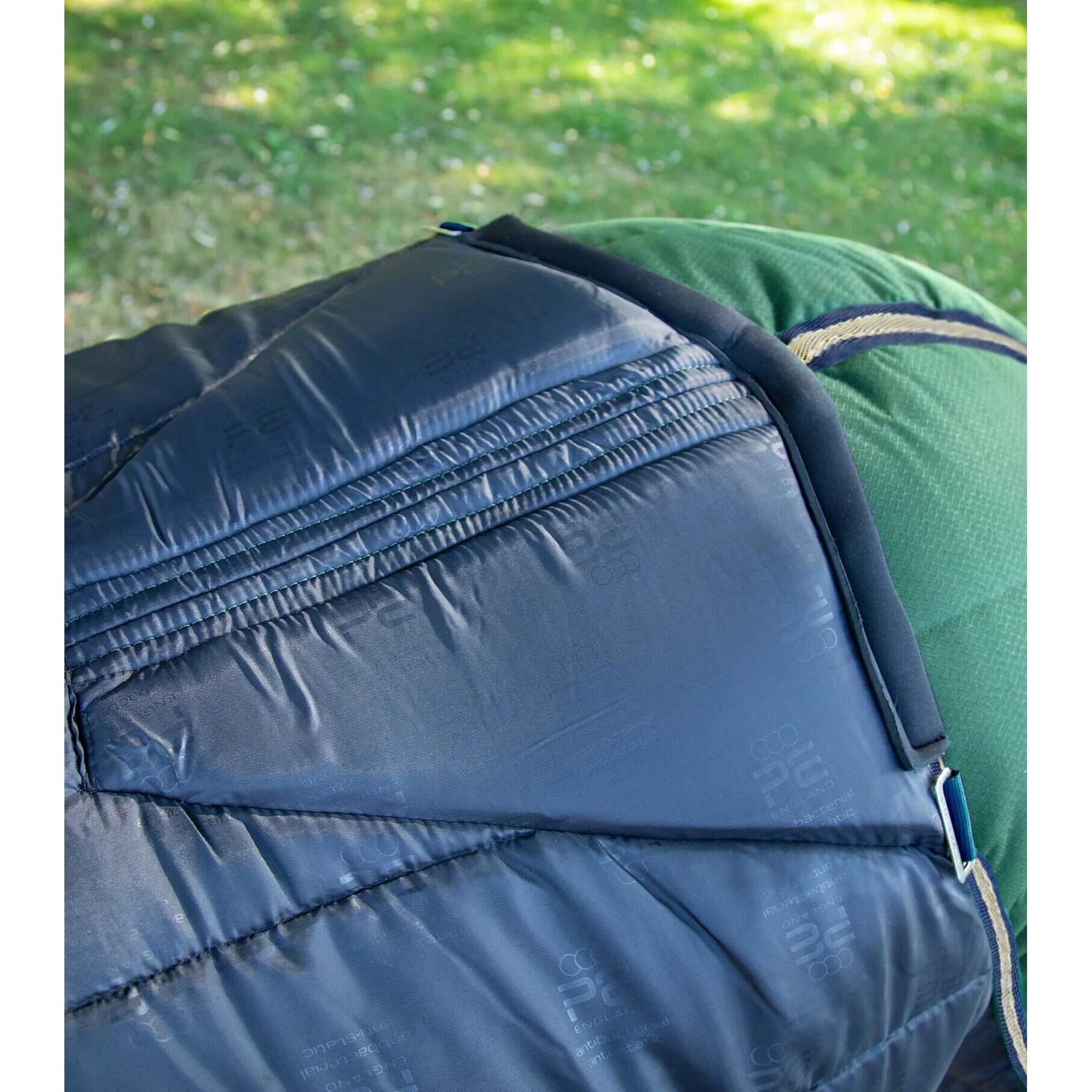 Coperta da scuderia per cavalli con copricollo Premier Equine Lucanta 200 g 3/5