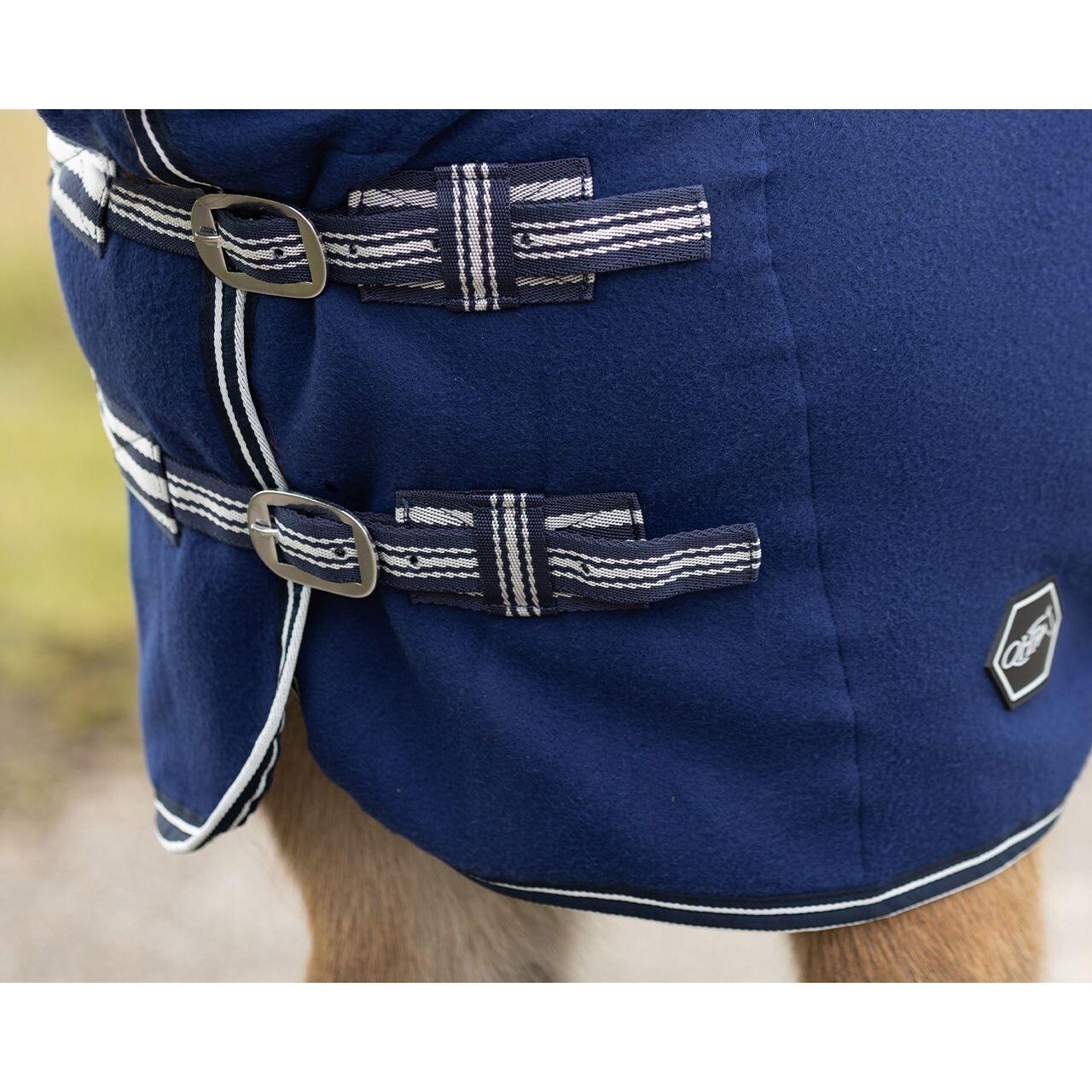 Fleecedecke für Shetlands mit Halsabdeckung QHP 3/3