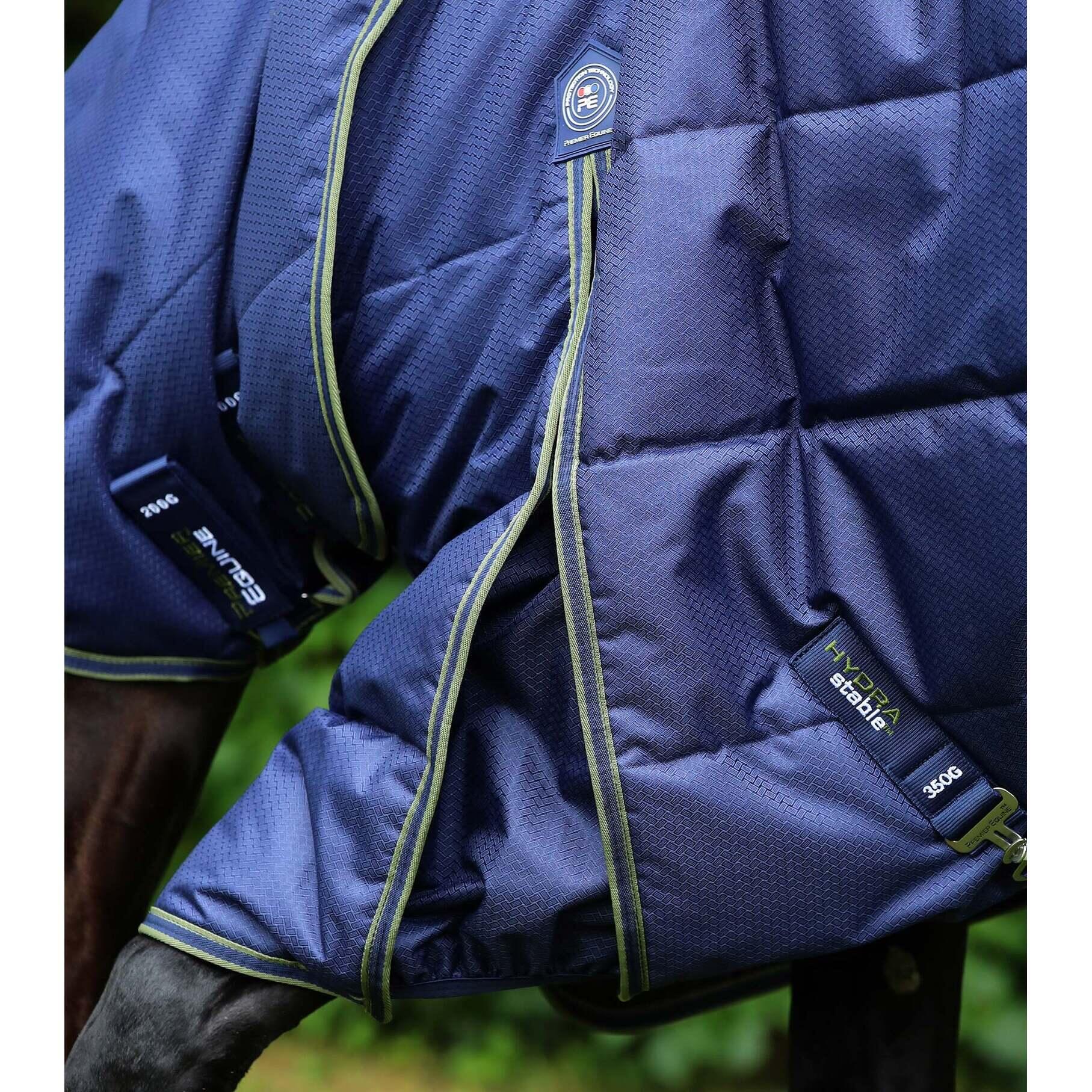 Coperta da scuderia per cavalli con copricollo Premier Equine Hydra 350g 4/5