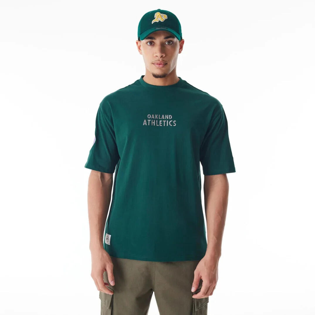 NEW ERA T-shirt Oakland Athletics MLB Tartan Infill