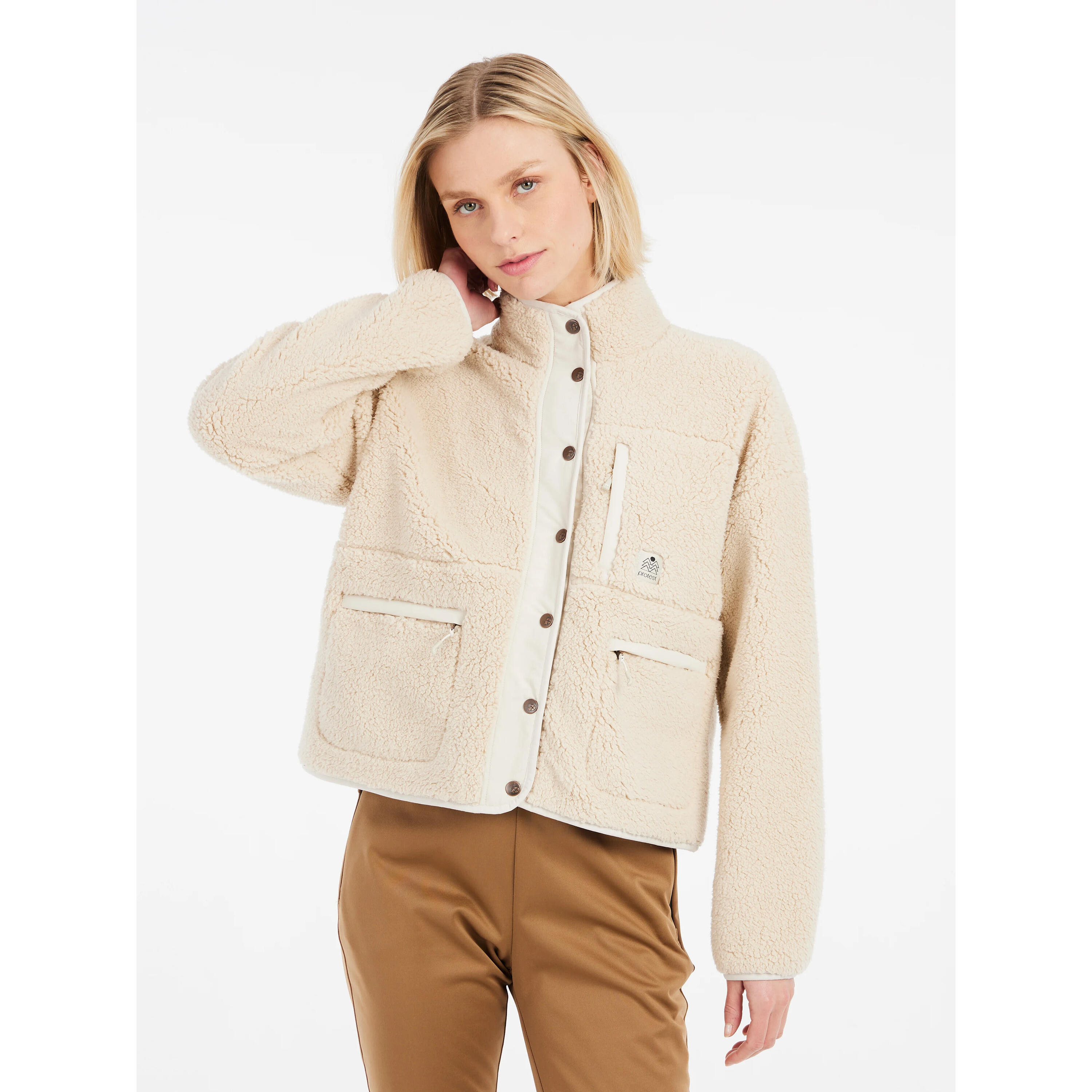Polaire boutonnée femme Protest Lux 2/7