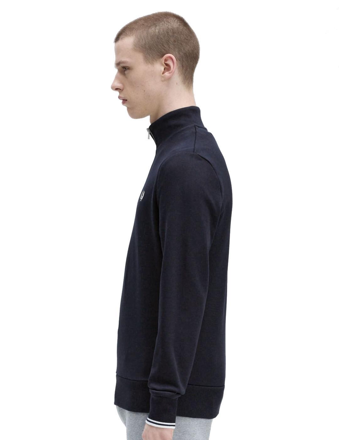 Fred perry Camisola e casaco com capuz para homem M3574 Azul 4/4