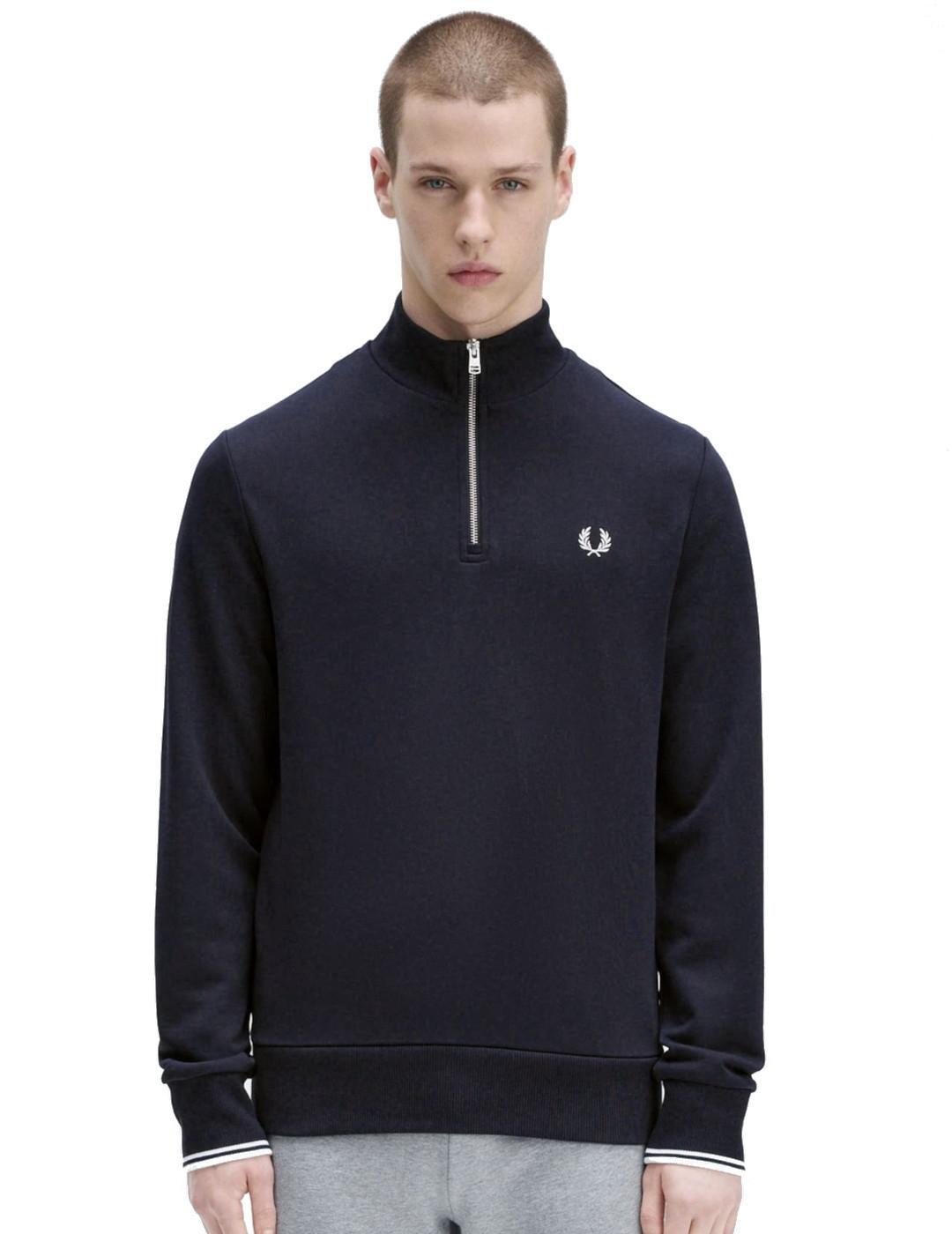 Fred perry Camisola e casaco com capuz para homem M3574 Azul 3/4